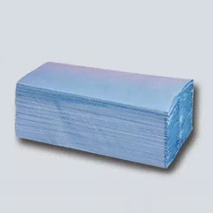 Blue C-fold Hand Towels